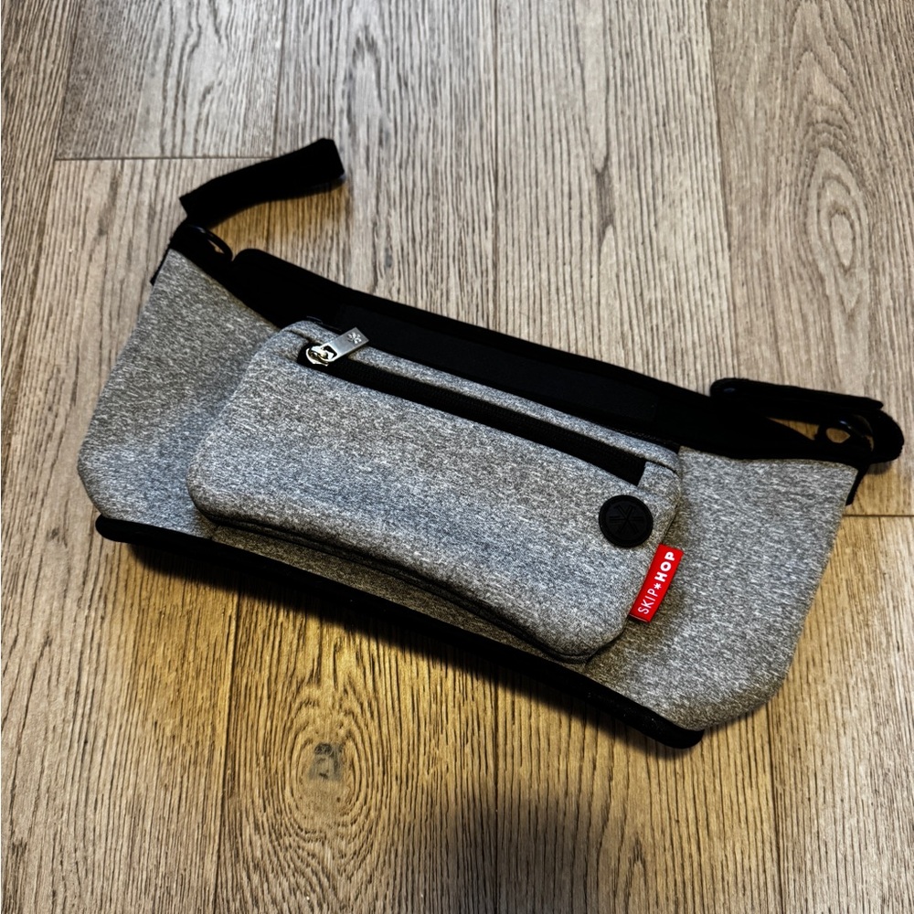 Skip Hop Heather Gray Stroller Organizer Like New